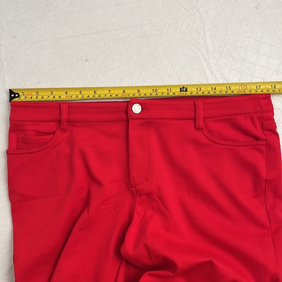 Michael Kors red skinny stretch 5 pocket ponte knit pants - Picture 6 of 11